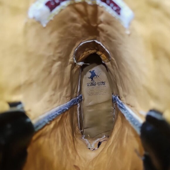 Stingray Cowboy Boots Rogers Black Exotic Western Men’s US 8.5 Pull On Like New - Picture 11 of 11